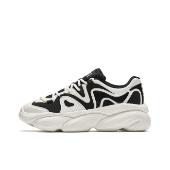Anta Meowth Shoes Wear Resistant Low Top Casual Shoes Women's Black White
