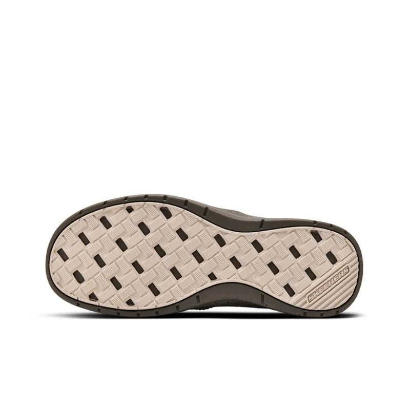 Skechers Relaxed Fit Cushioning Breathable Lightweight Low Top Casual Shoes Men's Taupe-5
