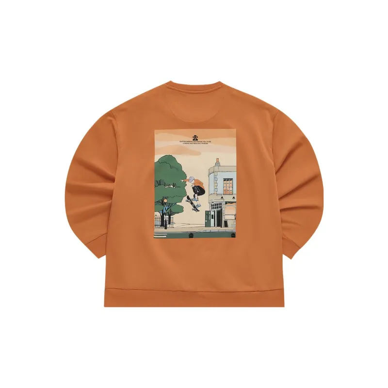 FILA FUSION Sweatshirt Men's Jamaican Orange-1