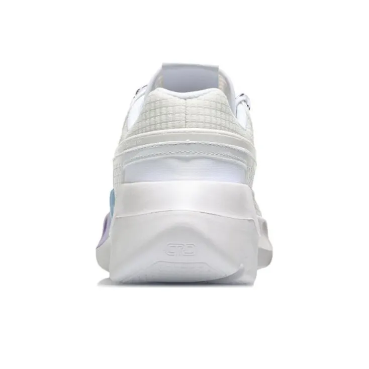 LiNing Anti Slip Wear Resistant Low Top Running Shoes Men's White-4
