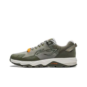 LiNing Gundam Cloud Technology Cushioning Wear Resistant Low Top Running Shoes Men's Green