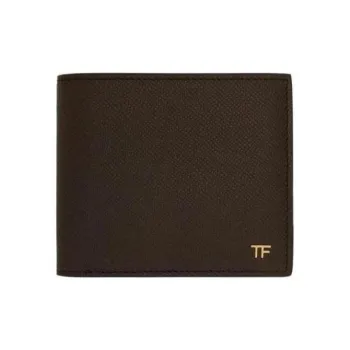 TOM FORD Leather Wallet Men's Dark Brown