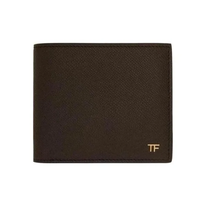 TOM FORD Leather Wallet Men's Dark Brown-0