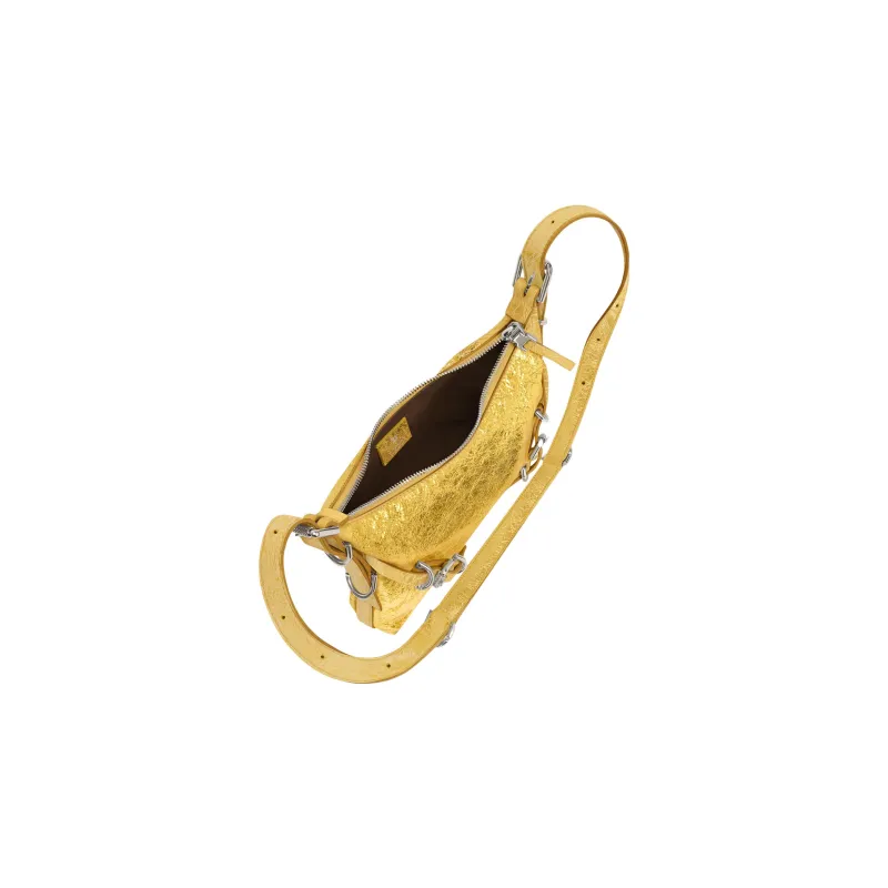 Givenchy Voyou Lambskin Portable Crossbody Bag Shoulder Bag Women's Gold-3