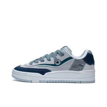 LiNing GOS 2000 Low Top Skateboard Shoes Men's Gray Blue