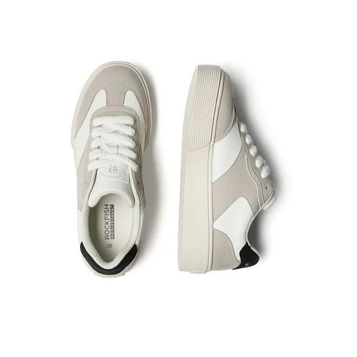 Rockfish Puffy Shoes Low Top Skateboard Shoes Women's Khaki-2