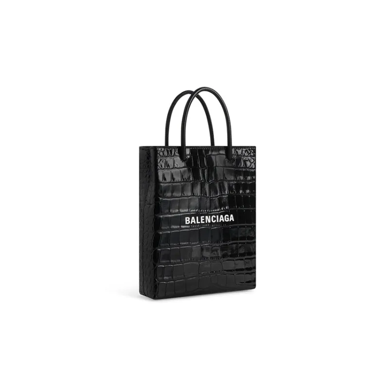 Balenciaga Calfskin Tote Bag, Shopping Bag, Shoulder Bag, Crossbody Bag, Handbag Tubas Women's Black-1