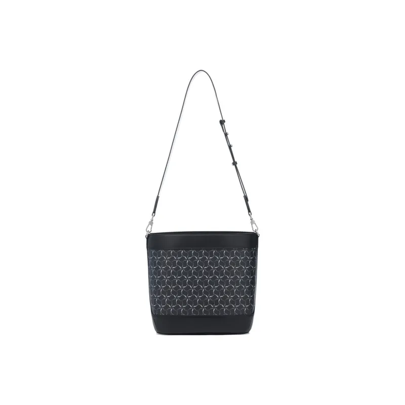 LI NING 1990 Commuter Series TPU Bucket Bag, Shoulder Bag, Crossbody Bag Regular Unisex Black-0