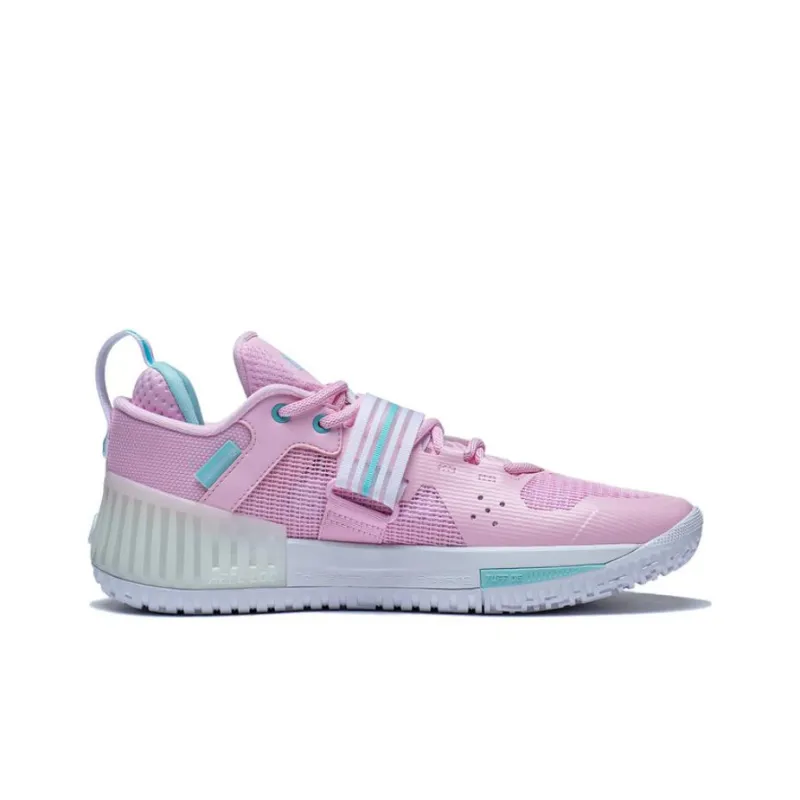 LiNing Rage Cushioning Support Low Top Basketball Shoes Men's First Pink Lotus-1