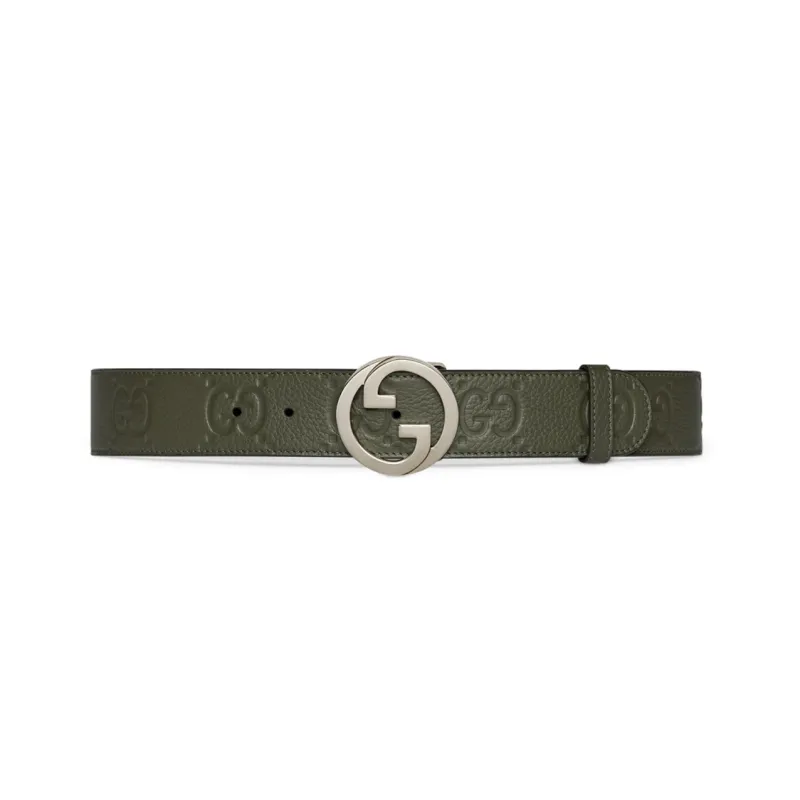GUCCI All-Over Gg Motif Buckle Belt-0