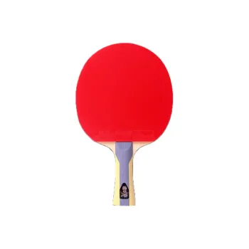 DHS Ping Pong Paddles Unisex All Wood Red Shakehand Grip