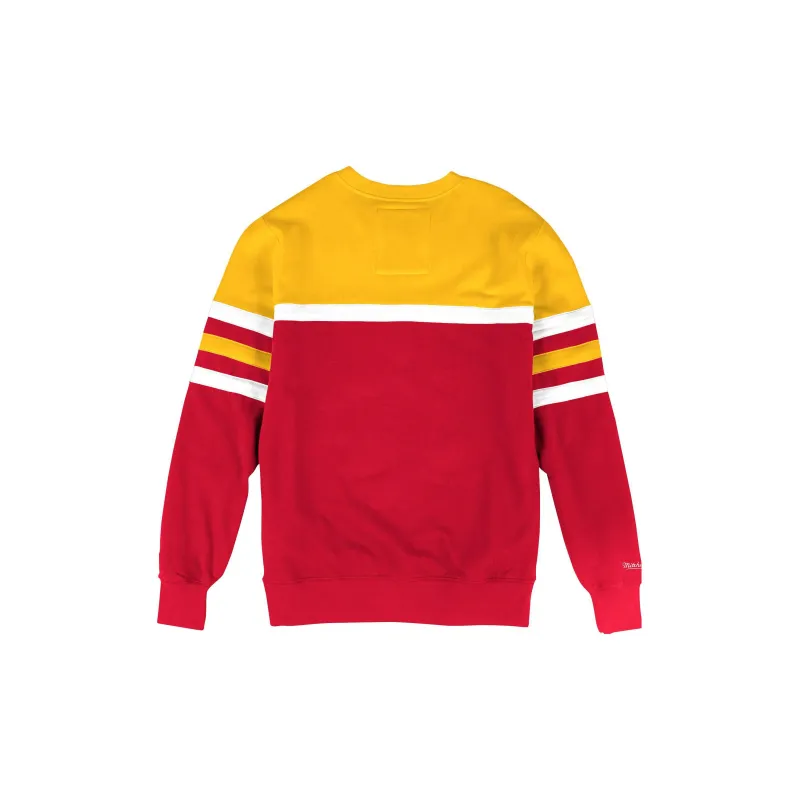 Mitchell Ness Sweatshirts Unisex Red/Yellow Rocket-1