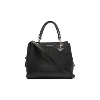 EMPORIO ARMANI PVC Handbag Regular Women's Black