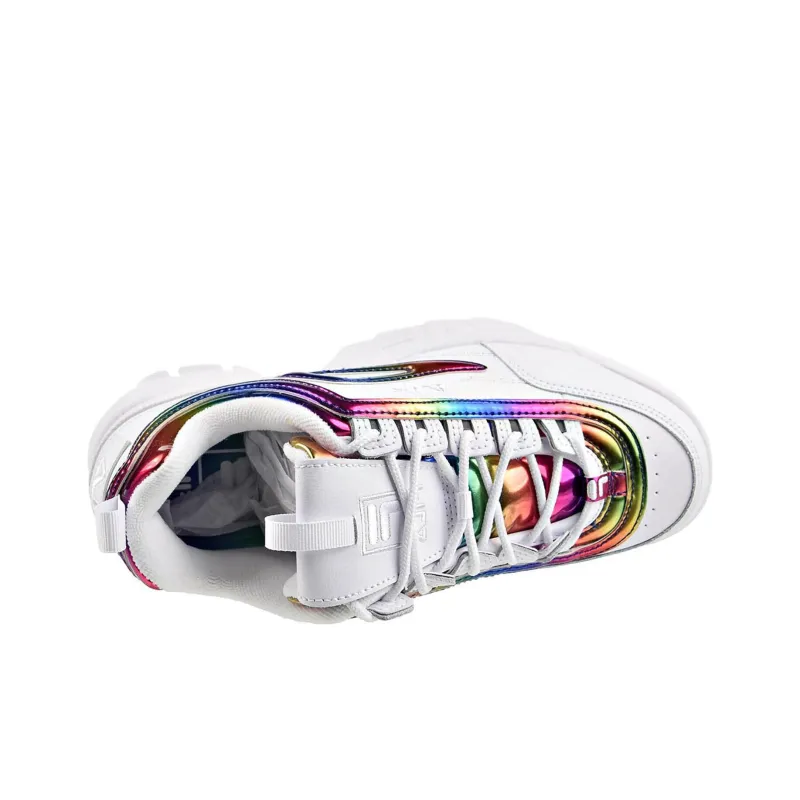 FILA Disruptor Anti Slip Wear Resistant Low Top Casual Shoes Women's White-2