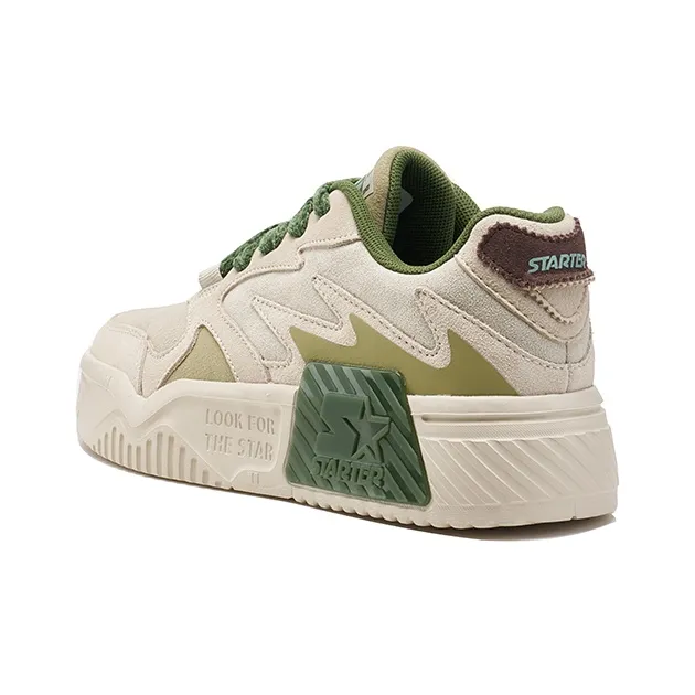 STARTER Vol Series Slip Resistant Low Top Skateboard Shoes Women's Khaki Green-4