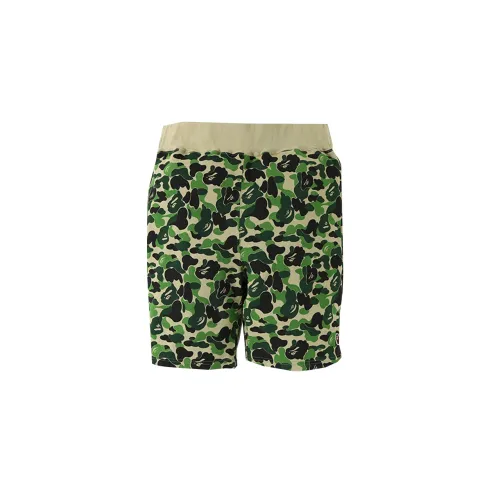 BAPE Men’s Abc One Point Sweat Shorts Green