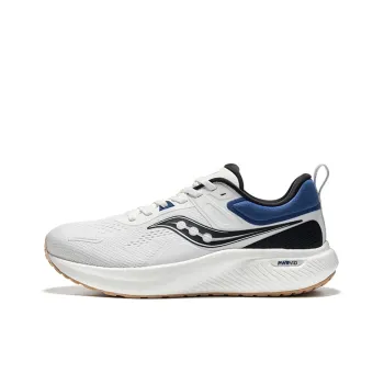 Saucony Surge 2 Cushioning Low Top Casual Running Shoes Unisex White Black Blue