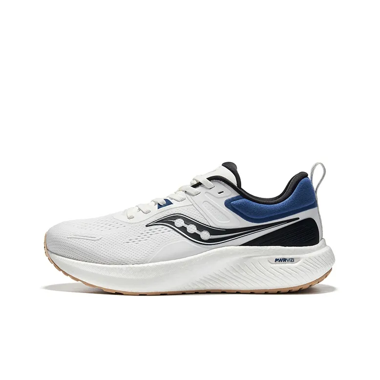 Saucony Surge 2 Cushioning Low Top Casual Running Shoes Unisex White Black Blue-0