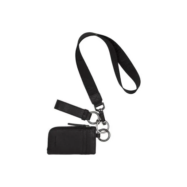 EMPORIO ARMANI Leather Halter Wallet Men's Black-4