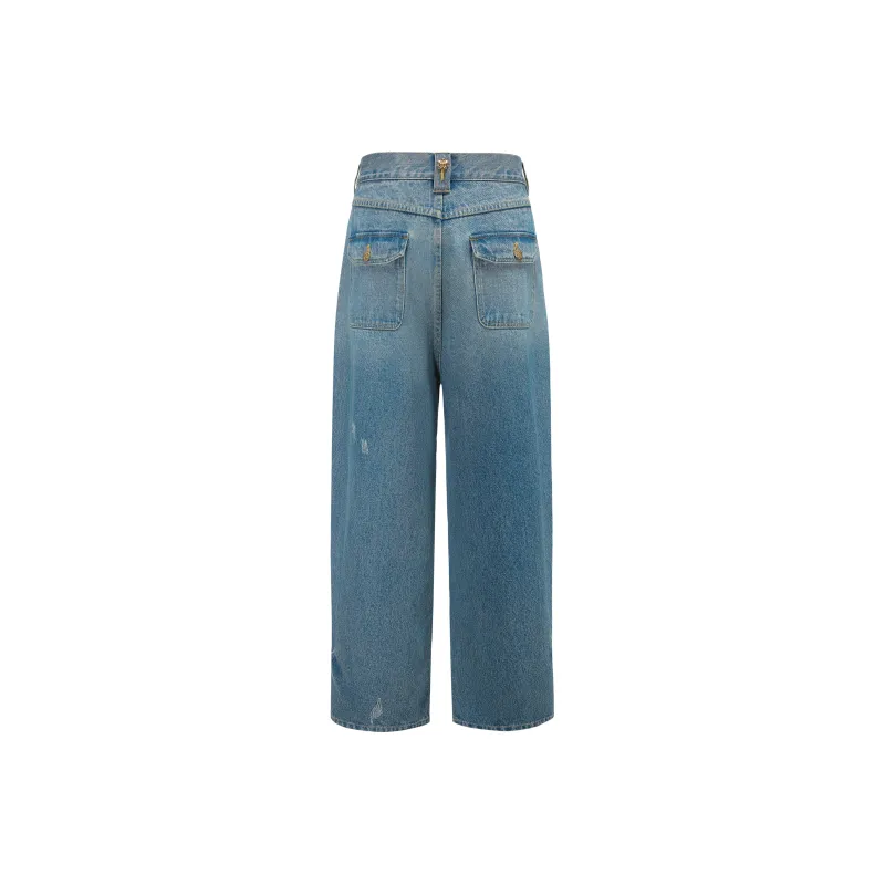 GALLIANO LANDOR Jeans Unisex Light Blue-1