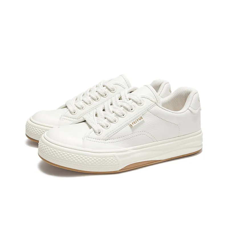 Feiyue Small White Shoes Abrasion-Resistant Low-Top Skateboard Shoes Women's Beige-2