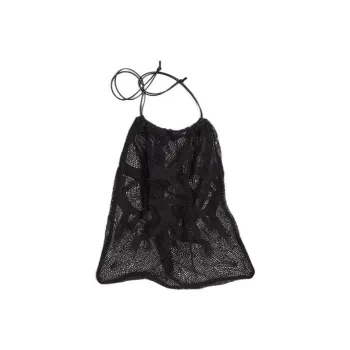 Bottega Veneta POUCH Cloud Bag Cotton With Sheepskin Handbag Women's Black
