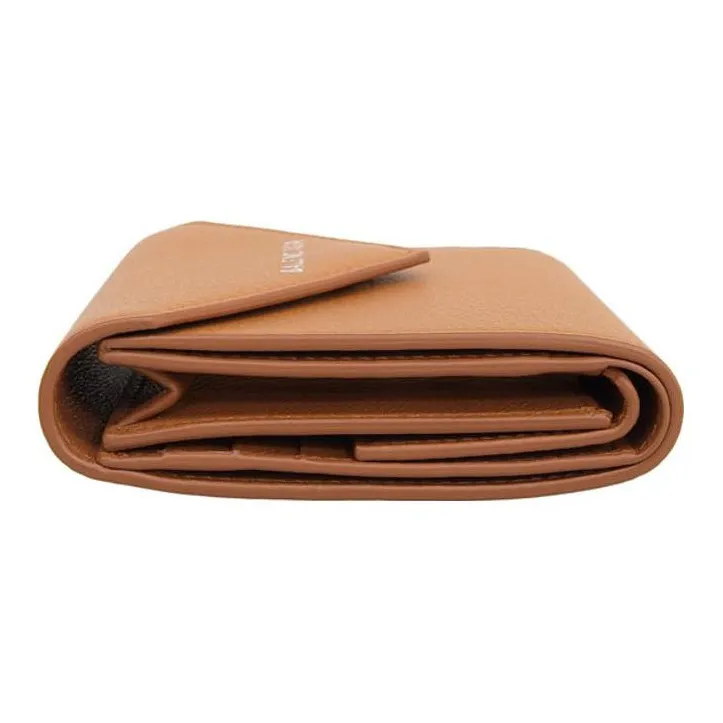 Balenciaga Leather Wallet Regular Women's Brown Yellow-3