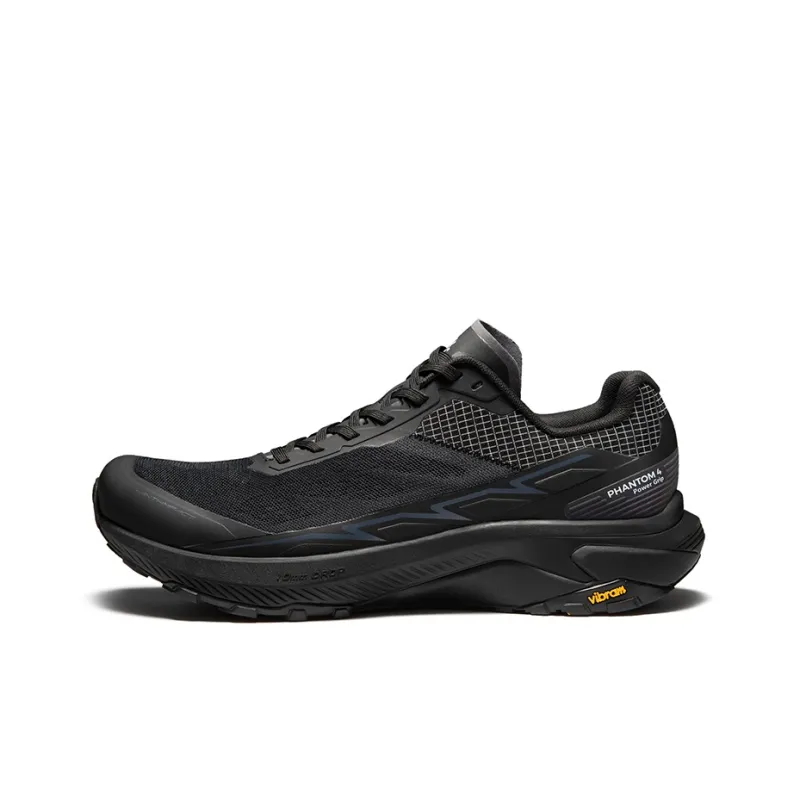KAILAS Phantom 4 Phantom Slip Resistant, Breathable, Supportive, And Resilient Low Top Running Shoes Men's Ink Black-0