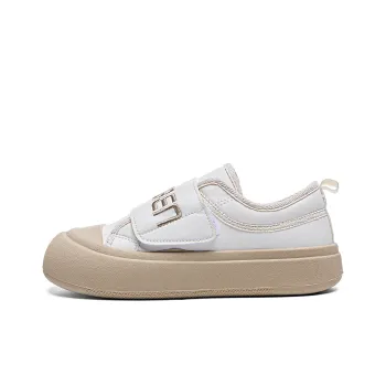 RENBEN Cushioned Wear Resistant Breathable Height Increasing Low Top Skateboard Shoes Women's Beige Coffee