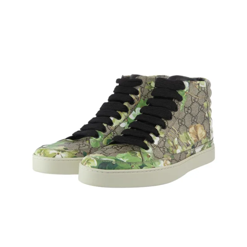 GUCCI High-Top Skateboard Shoes Men's Green-1