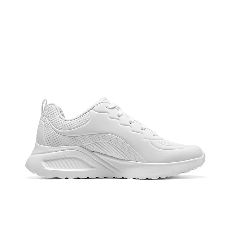 Skechers Uno Lite Slip Resistant, Abrasion Resistant, Lightweight, Breathable Low Top Skateboard Shoes Women's White-1