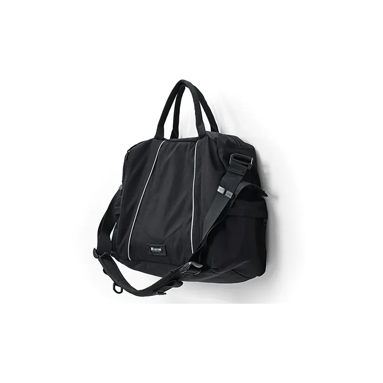 MYEDITION Shoulder Bag, Crossbody Bag, Handbag Tote Nylon Black/Gray Unisex-1