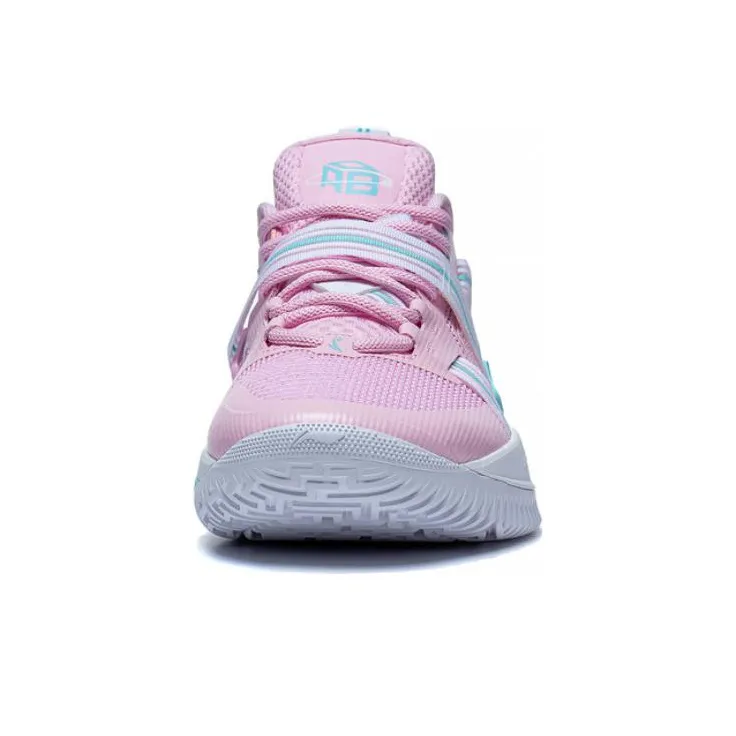 LiNing Rage Cushioning Support Low Top Basketball Shoes Men's First Pink Lotus-4