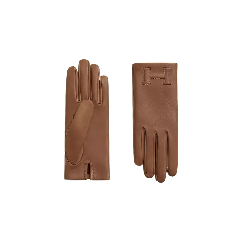 HERMES Gloves Men Brown-0