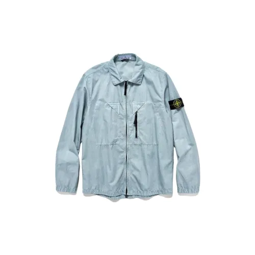 STONE ISLAND SS23 Jackets Unisex Light Blue