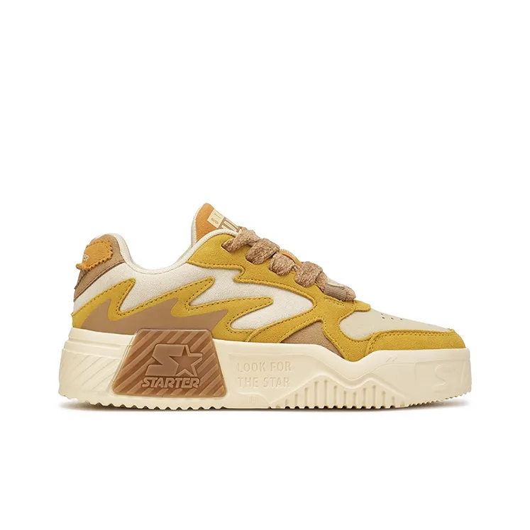 STARTER Vol Low-Top Skateboard Shoes Men's Mustard Yellow-1