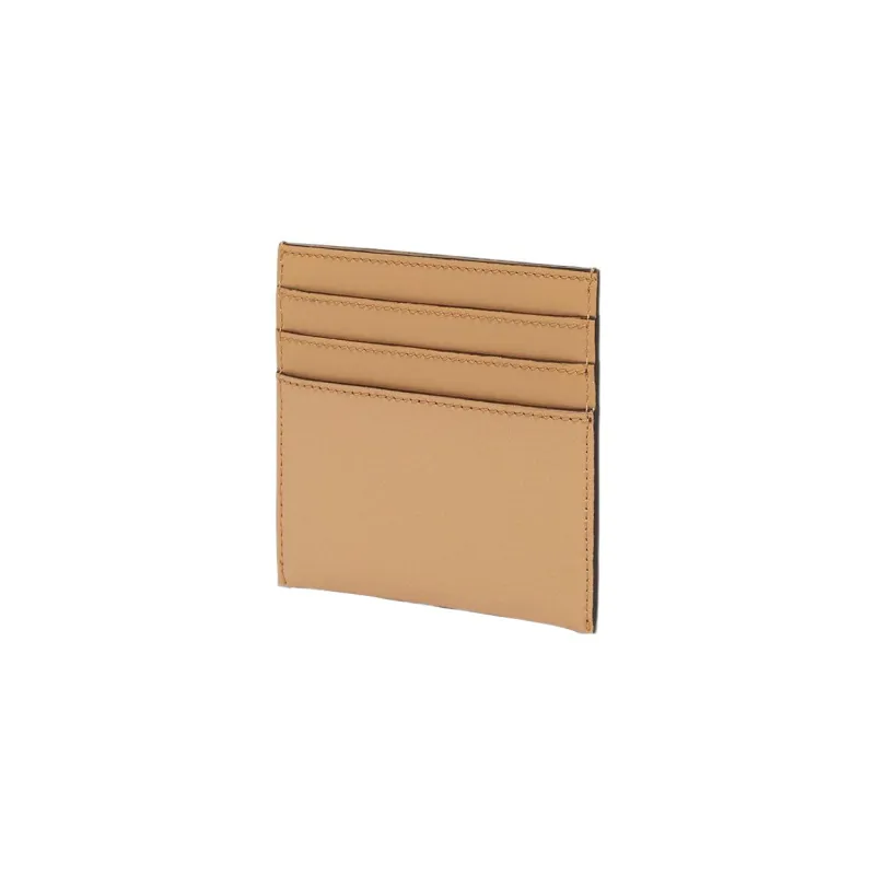 FENDI Calfskin Card Holder Women's Beige-1