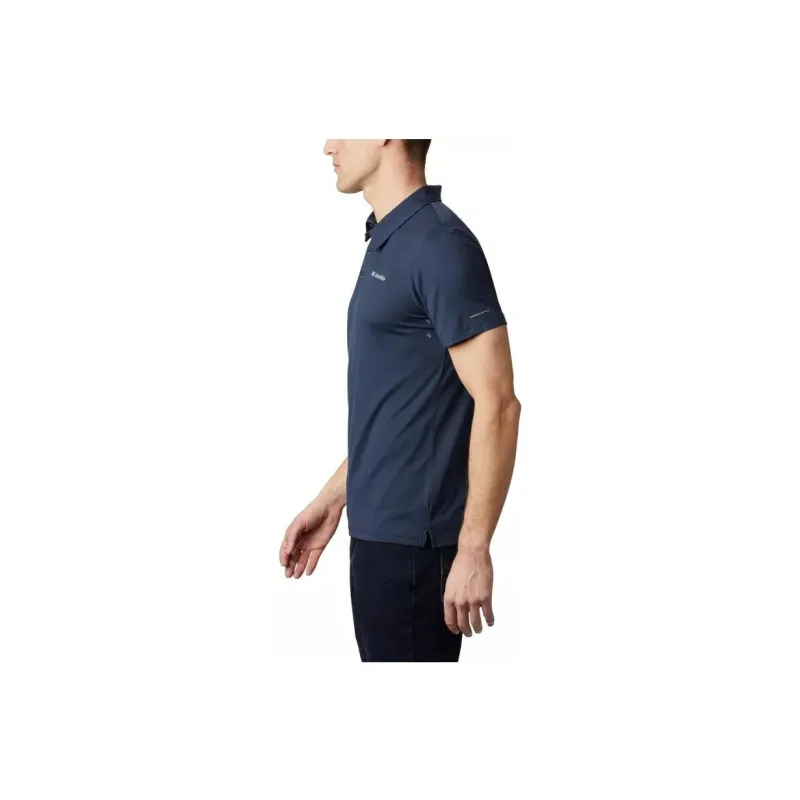 Columbia Hike Polo Shirts Men Marine Blue-2