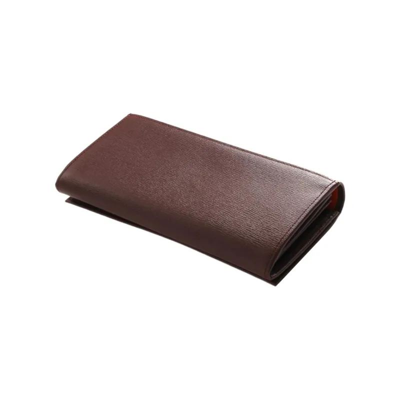 LONGCHAMP Calfskin Wallet Unisex Red-1