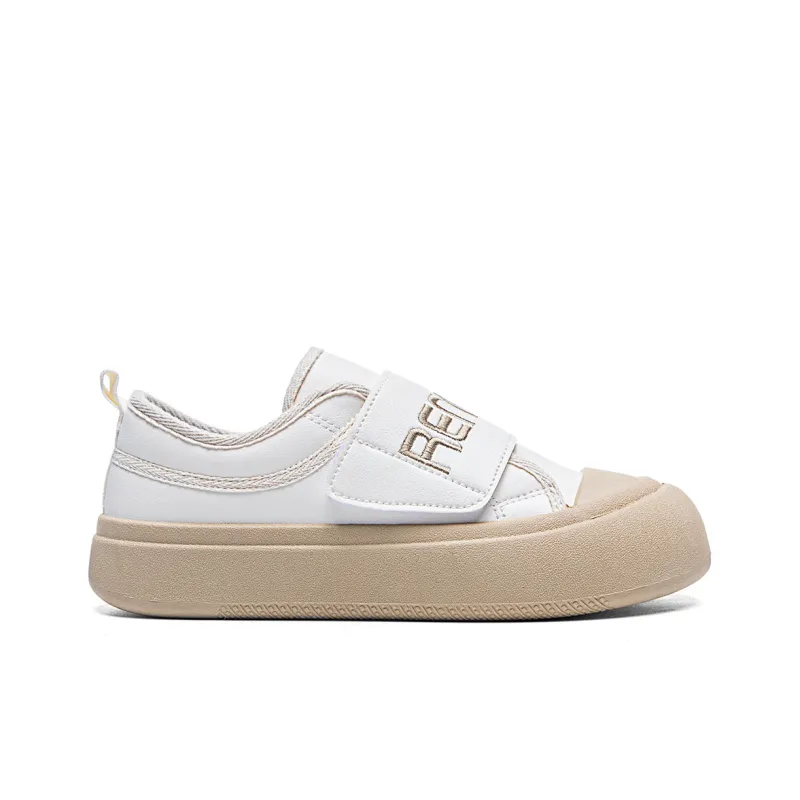 RENBEN Cushioned Wear Resistant Breathable Height Increasing Low Top Skateboard Shoes Women's Beige Coffee-1