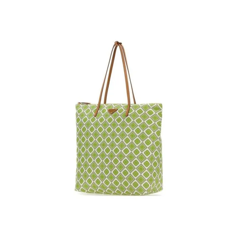 PRADA Re-Nylon Recycled Nylon Tote Bag Shopping Bag Shoulder Bag Handbag Women's Green-1