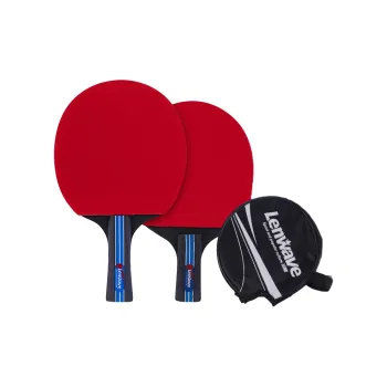 LENWAVE Ping Pong Paddles Unisex Paulownia Rubber Sponge Red