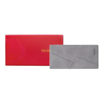 CNOLES Pu Coin Purses Wallets Men's Dreamy Gray
