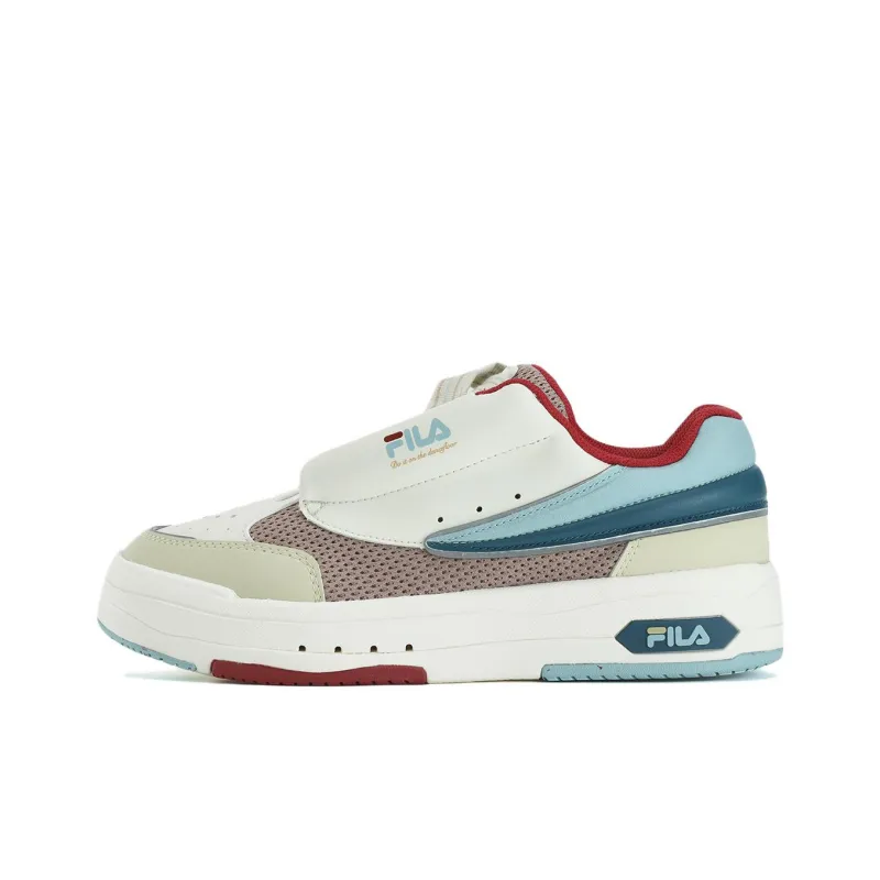 FILA MIX Anti Slip Wear Resistant Low Top Skateboard Shoes Women's White Umber-0