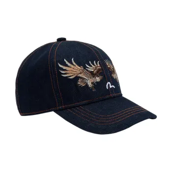 EVISU Baseball Caps Unisex Denim Blue