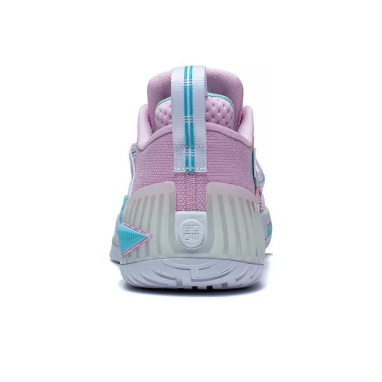 LiNing Rage Cushioning Support Low Top Basketball Shoes Men's First Pink Lotus-5