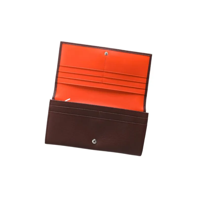 LONGCHAMP Calfskin Wallet Unisex Red-2