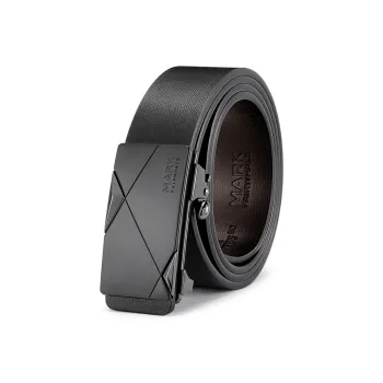 FAIRWHALE Without Tooth Buckle Genuine Leather Belts Men's Width 3.4CM