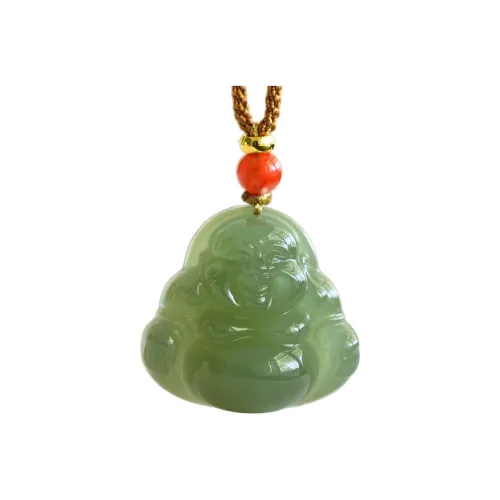 U＇VE Hetian Jade Pendants Women's Hetian Jade Maitreya Buddha Pendant