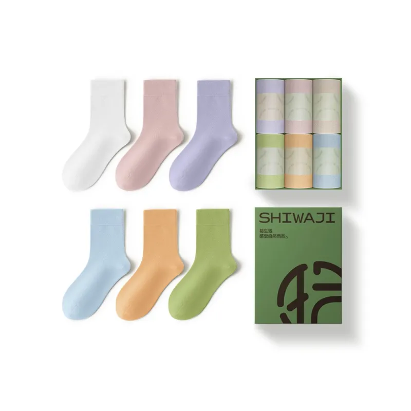 SHIWAJI Women's Mid Calf Socks-4